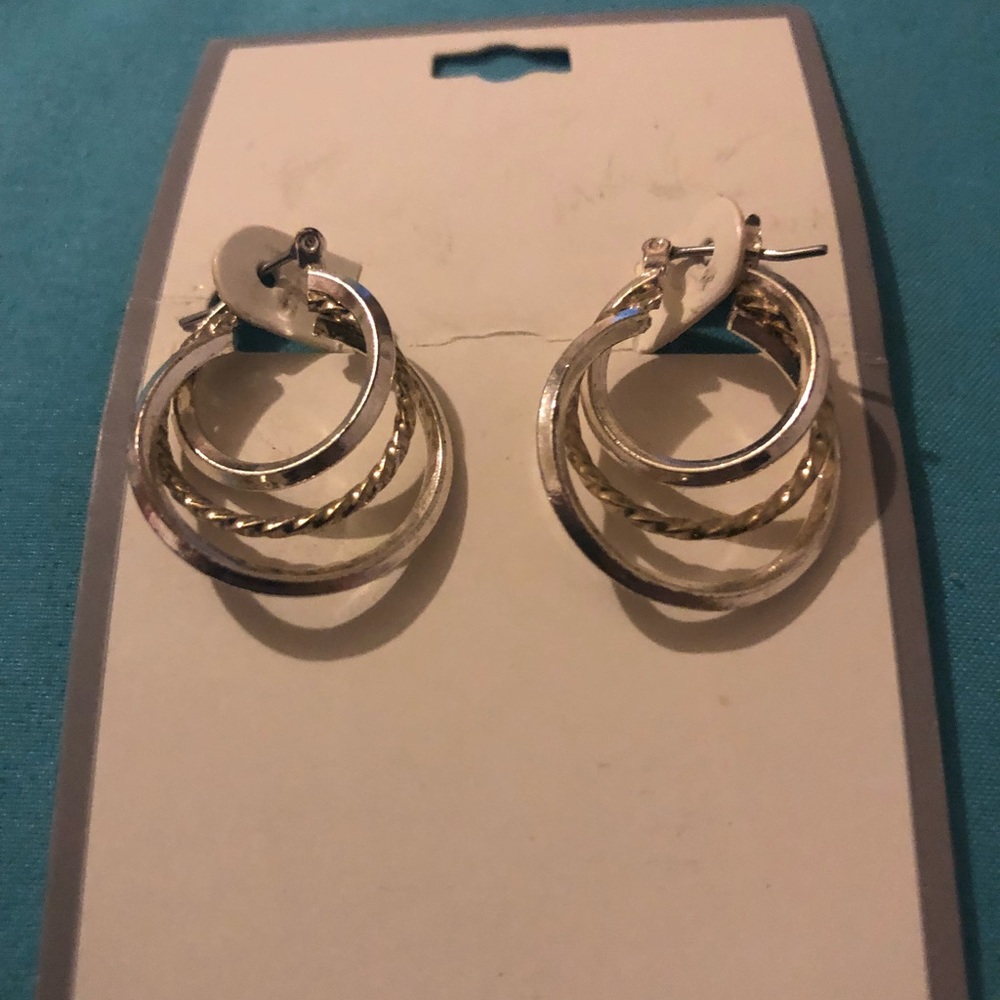 Silver hoops